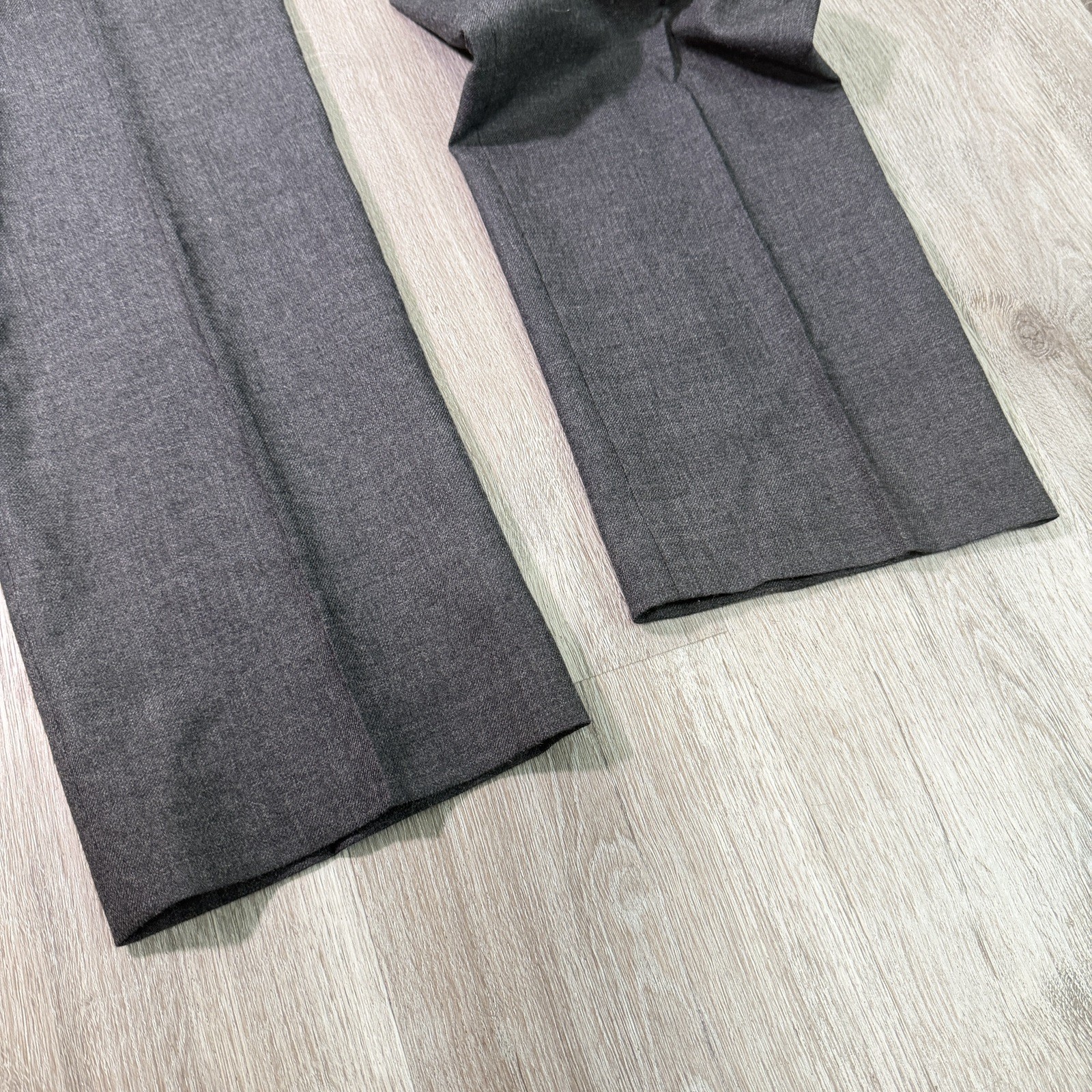 J. Crew Bowery Classic Fit Wool Charcoal Grey Herringbone Pants Men’s 34×32