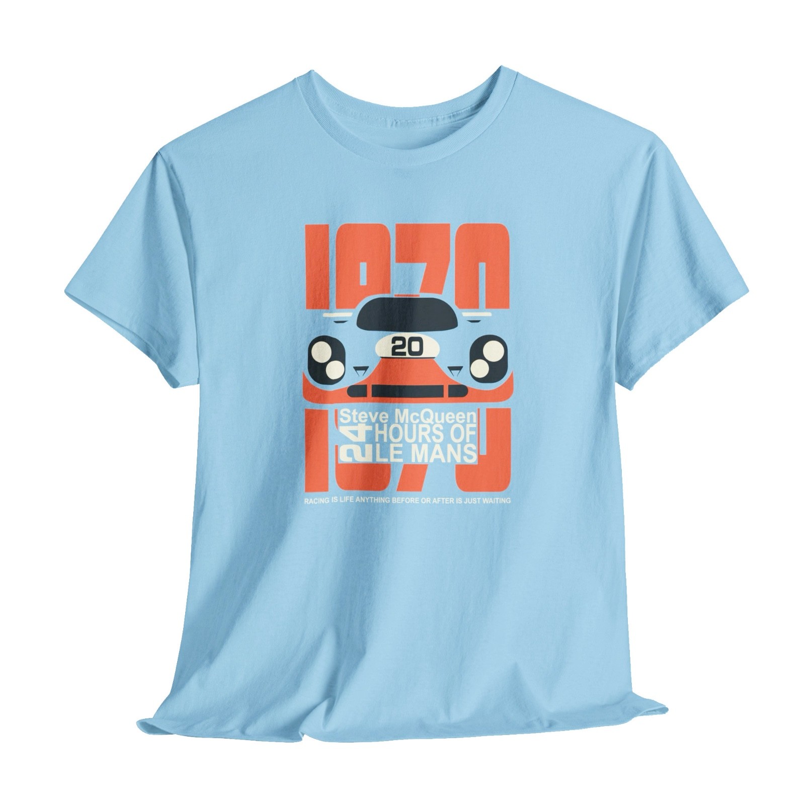 LeMans 1970 T-Shirt – Steve McQueen Tribute Tee with 917 Race Car Silhouette