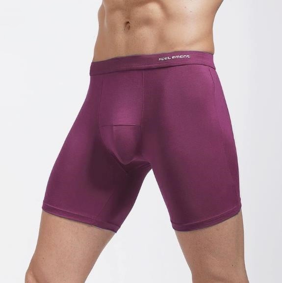 Mens Comfortable Breathable Running Speed Dry Bulge Pouch Boxer Briefs Shorts
