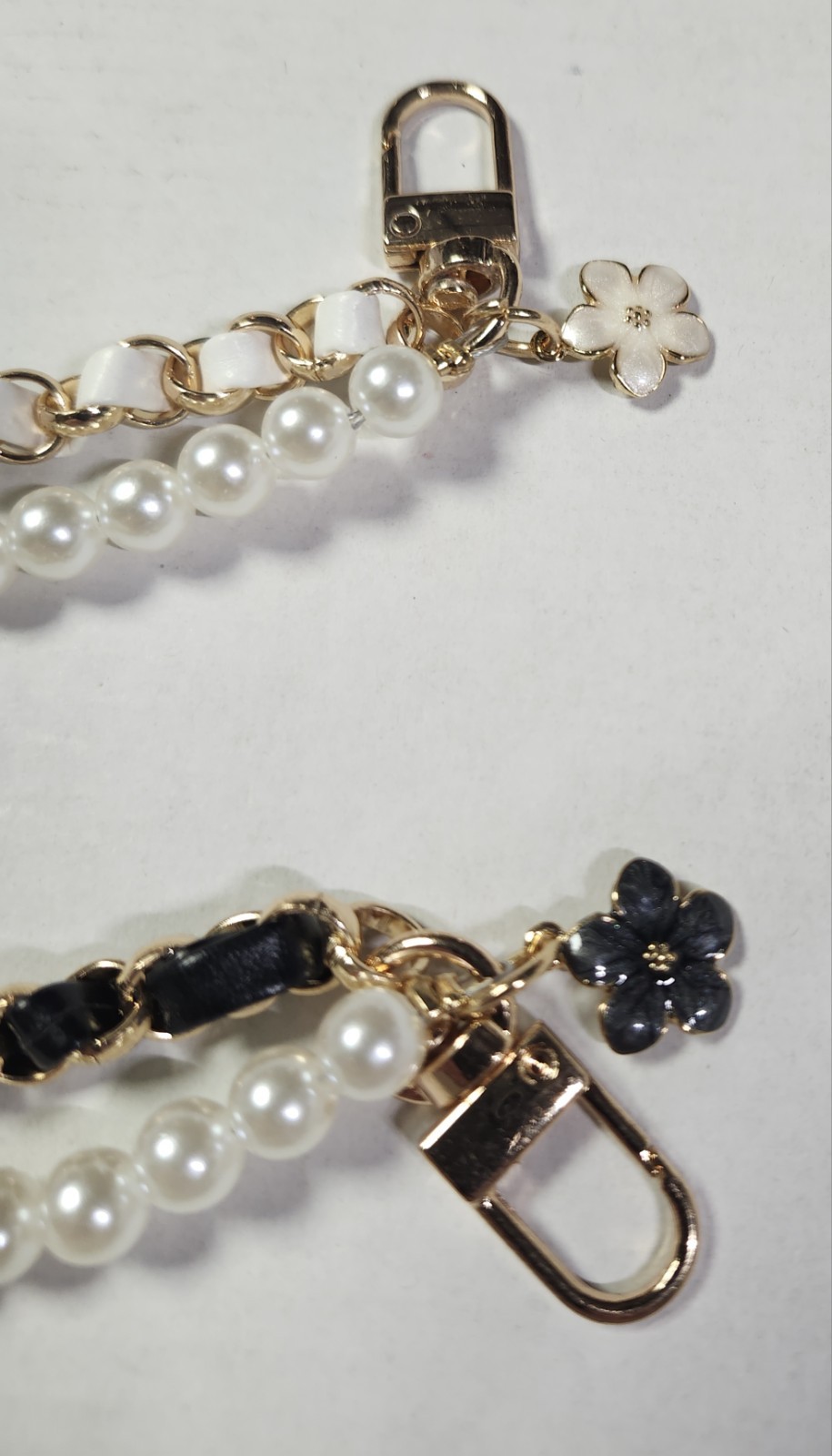 Uxcell Pearl Purse Double Chain Extender Chain 2 Pcs 10.2″