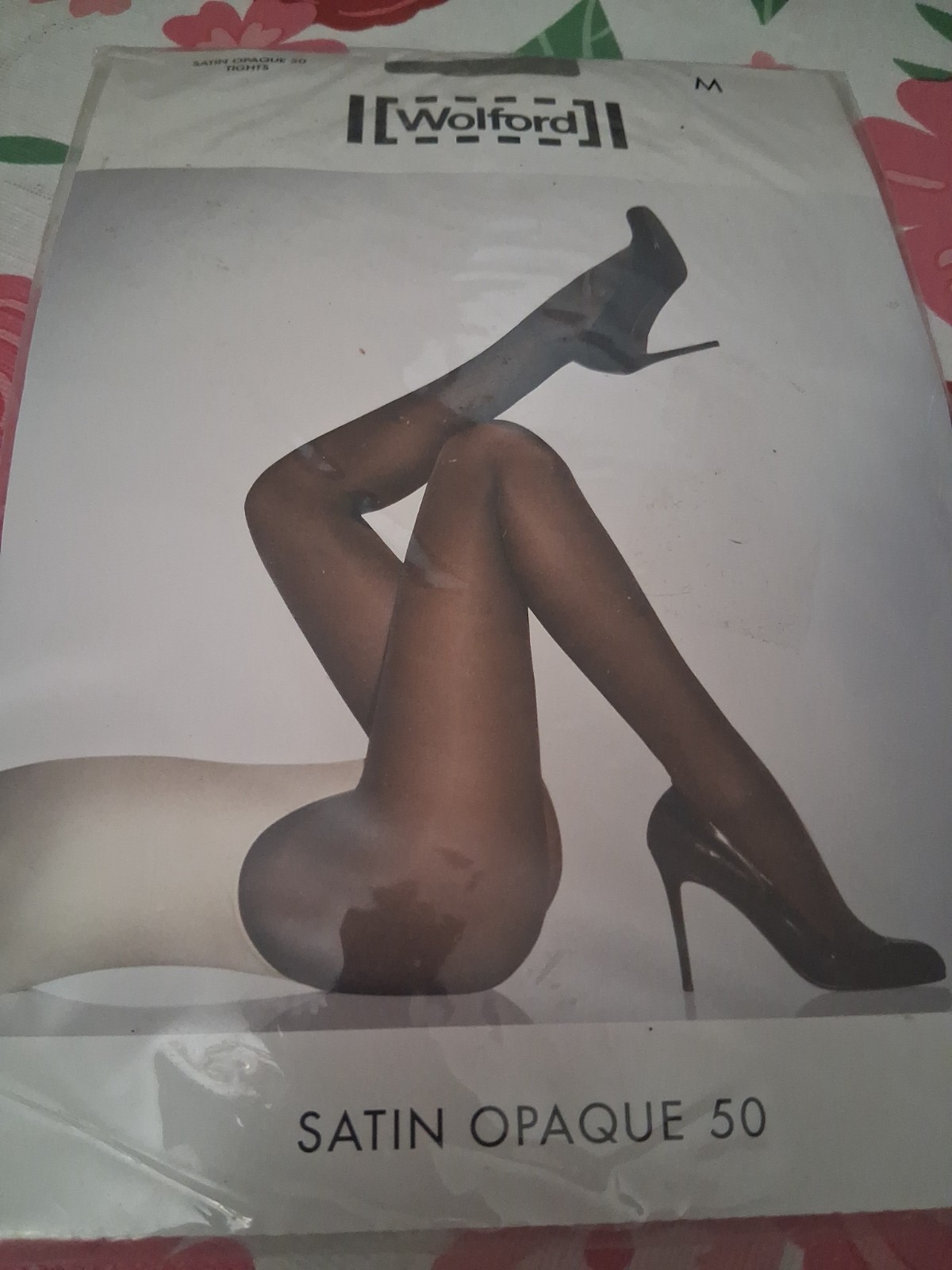 Wolford Satin Opaque 50 Denier Tights Ridge Medium 18379 New Package
