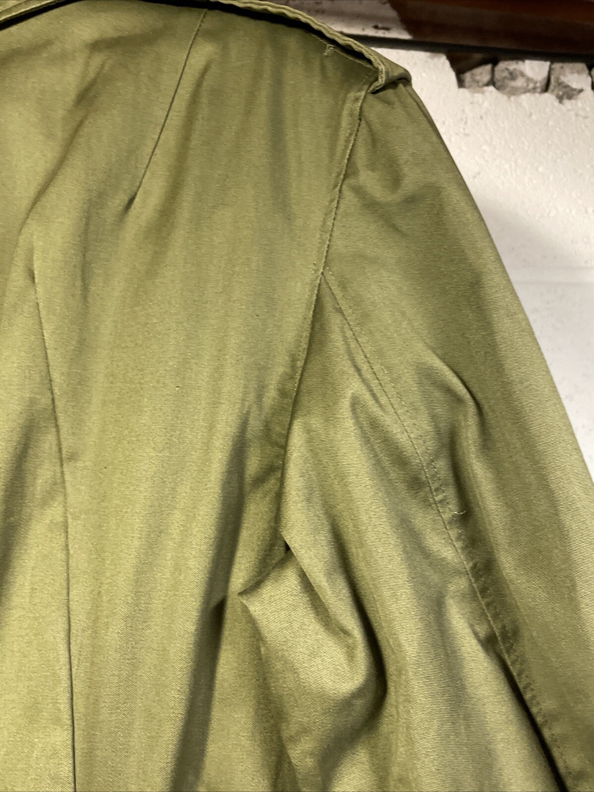 1953 Korean War US Army Winter Great Coat Lining OG-107 Overcoat Cotton Small