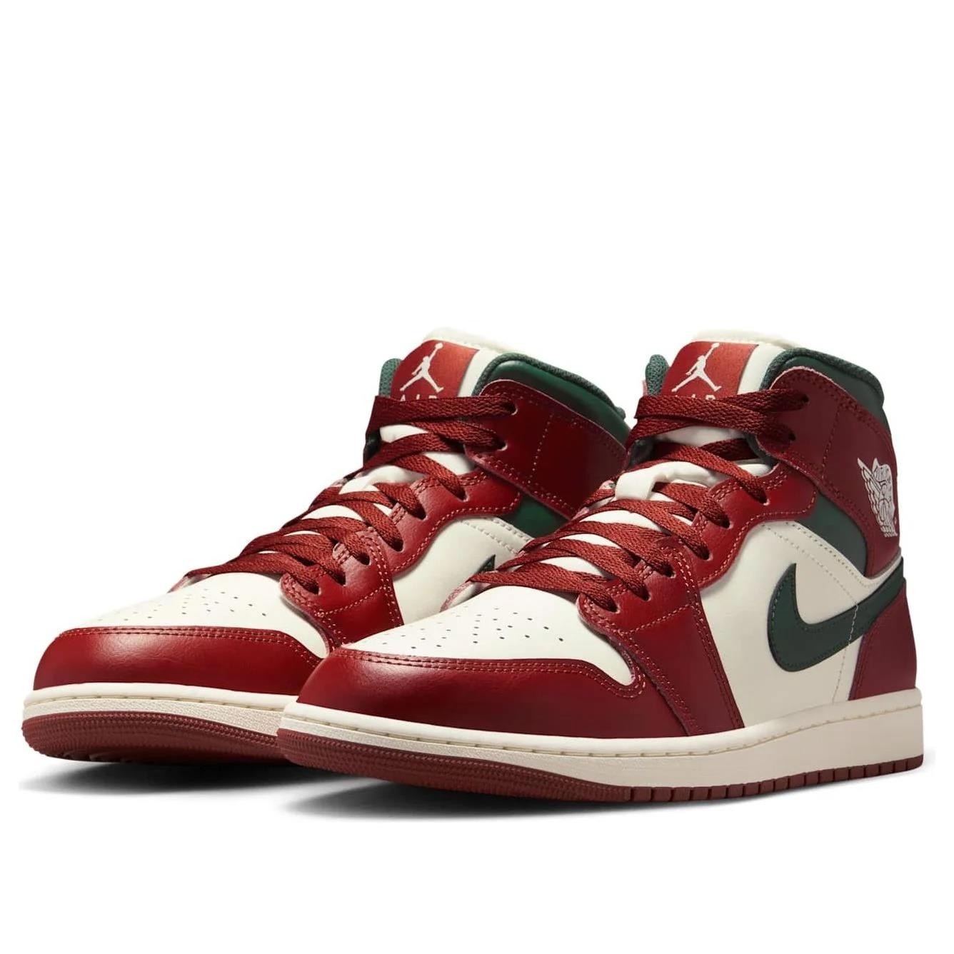 Jordan 1 Mid Redstone Midnight Green Men’s DQ8426-105 & GS DQ8423-105 New