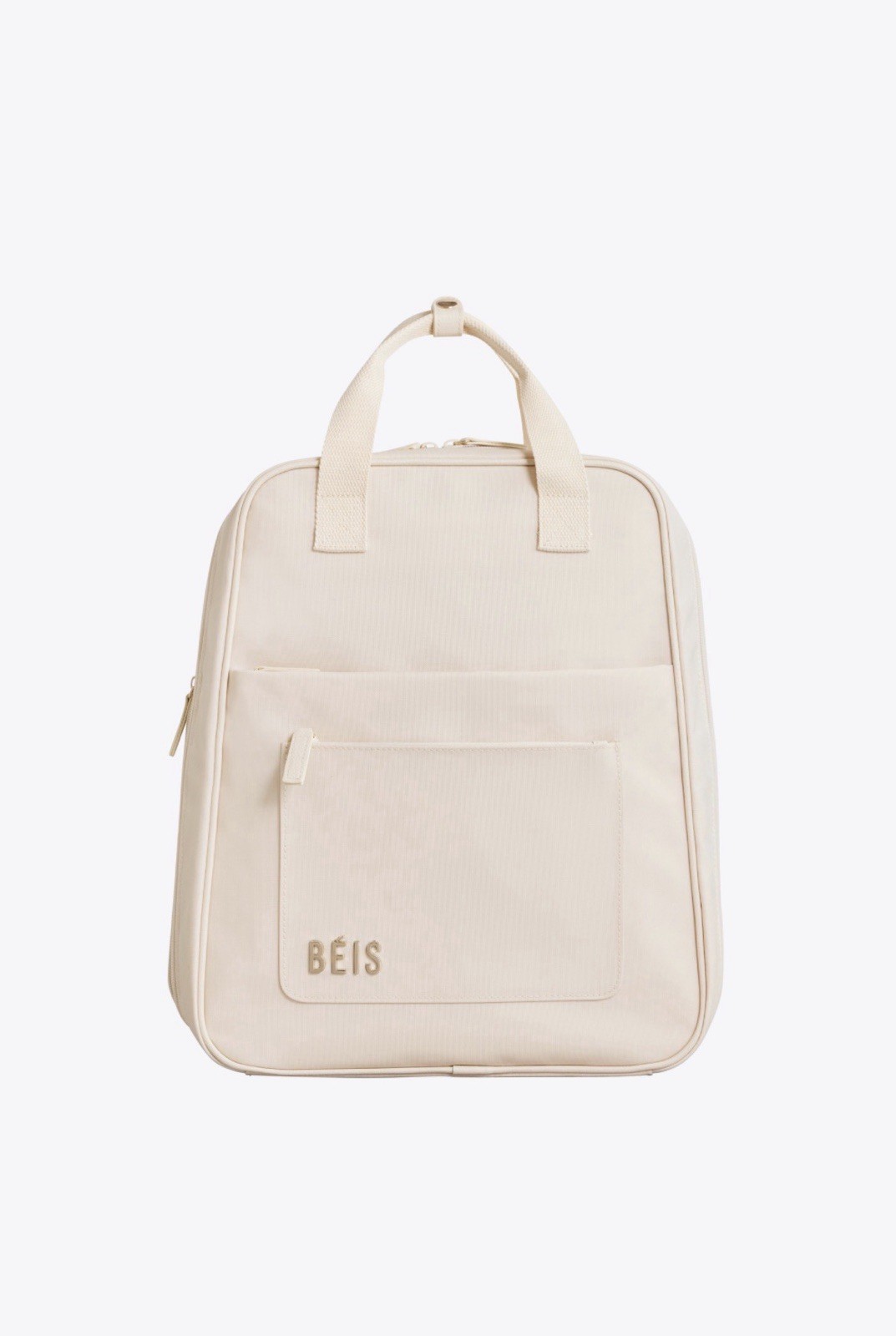 BÉIS Expandable Backpack Beige New with Tags Great for Travel