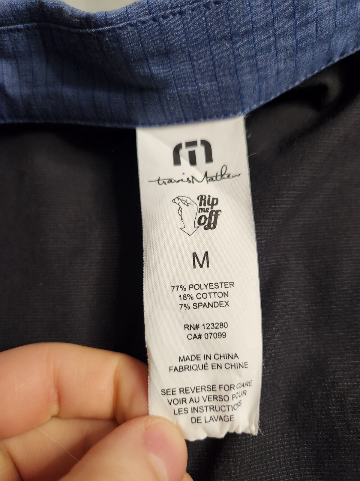 Travis Mathew Surfside Reversible Jacket Mens Sz Medium Blue Black Full Zip NEW
