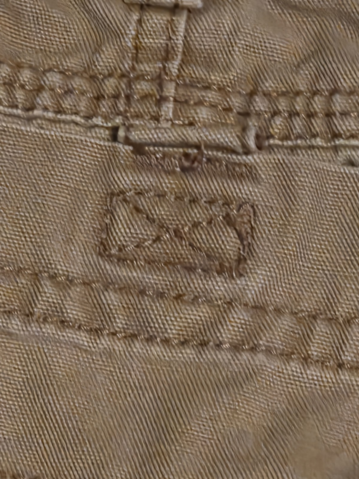 GH Bass Co Mens Canvas Work Pants Khaki Utility Hiking Trail Carpenter 40wx30L