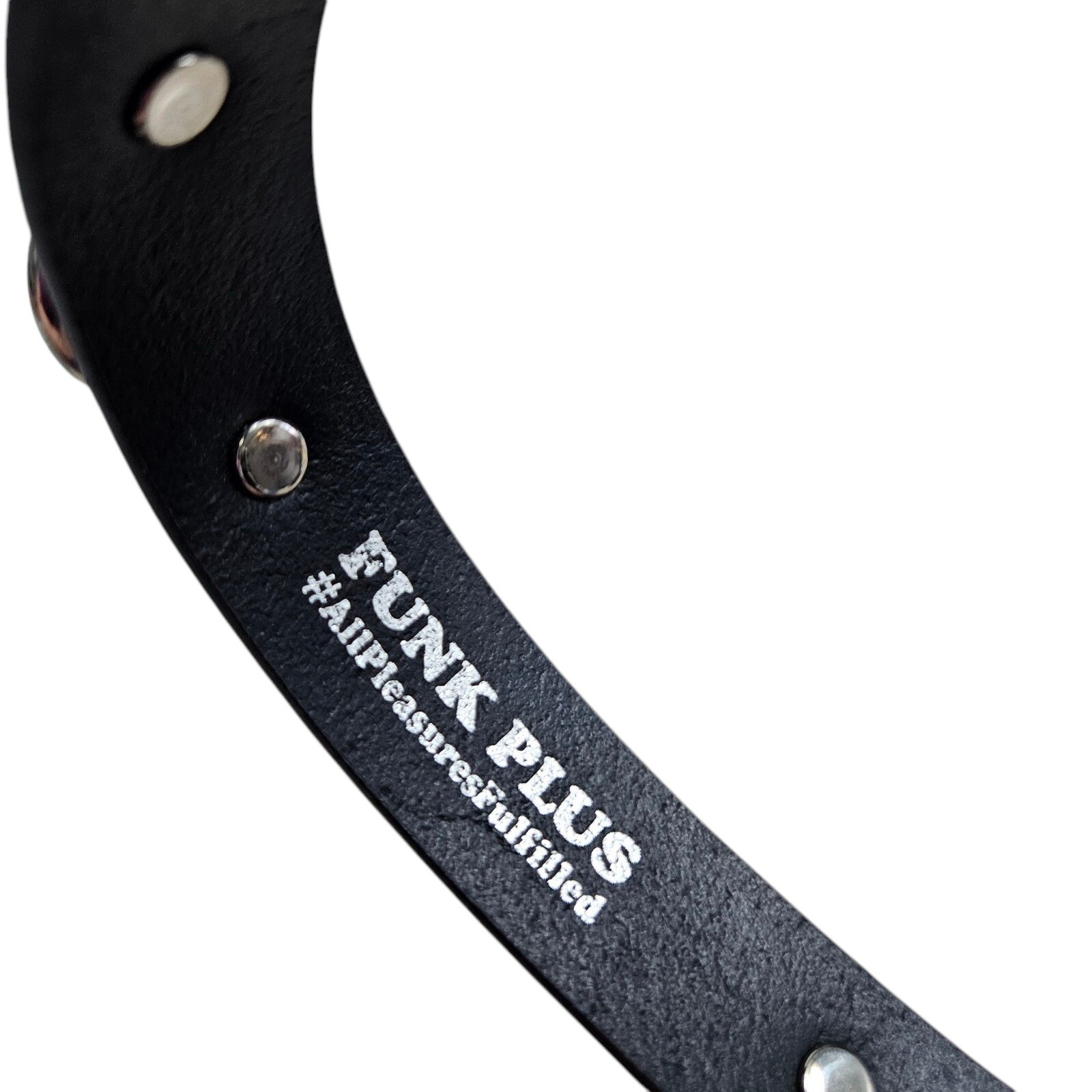 Funk Plus Choker Collar Buckle O-Ring Studded Black Purple Men’s