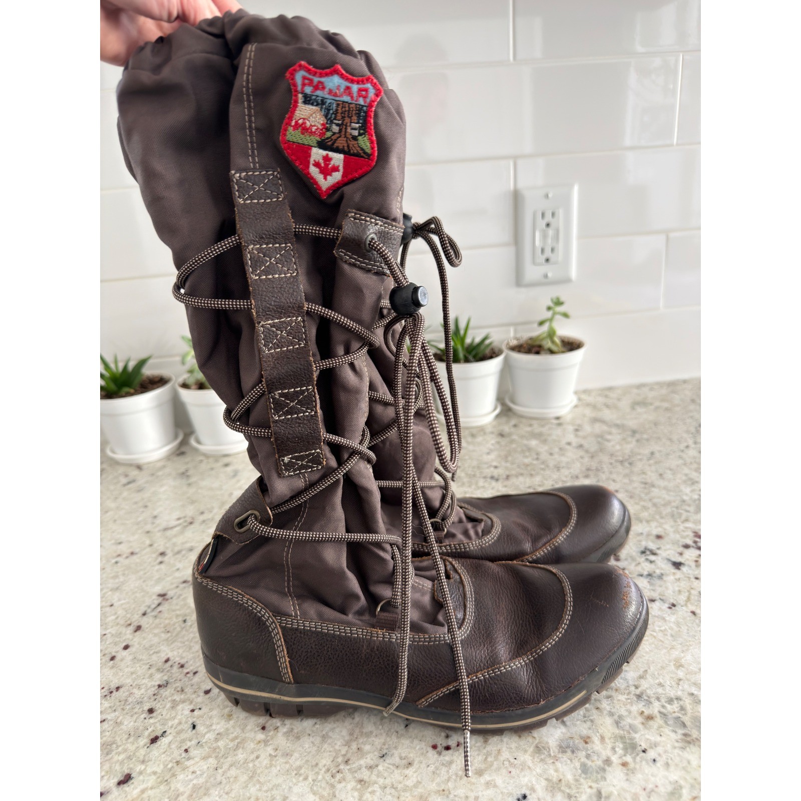 Pajar Canada Tall Brown Winter Boots Size 9–9.5 (EU 40)