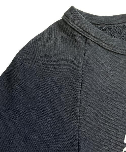 45R Women’s Navy Gauze Fleece Flaming Flocky Raglan Sweatshirt, M