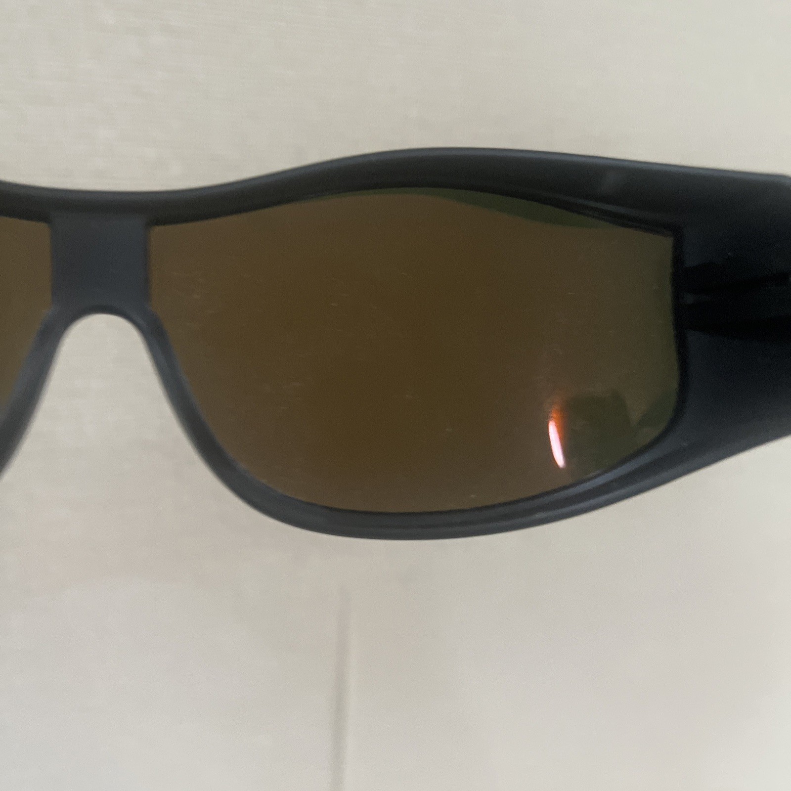 BattleVision Storm Wraparound Driving Sunglasses Black Frame Mirrored HD Lens