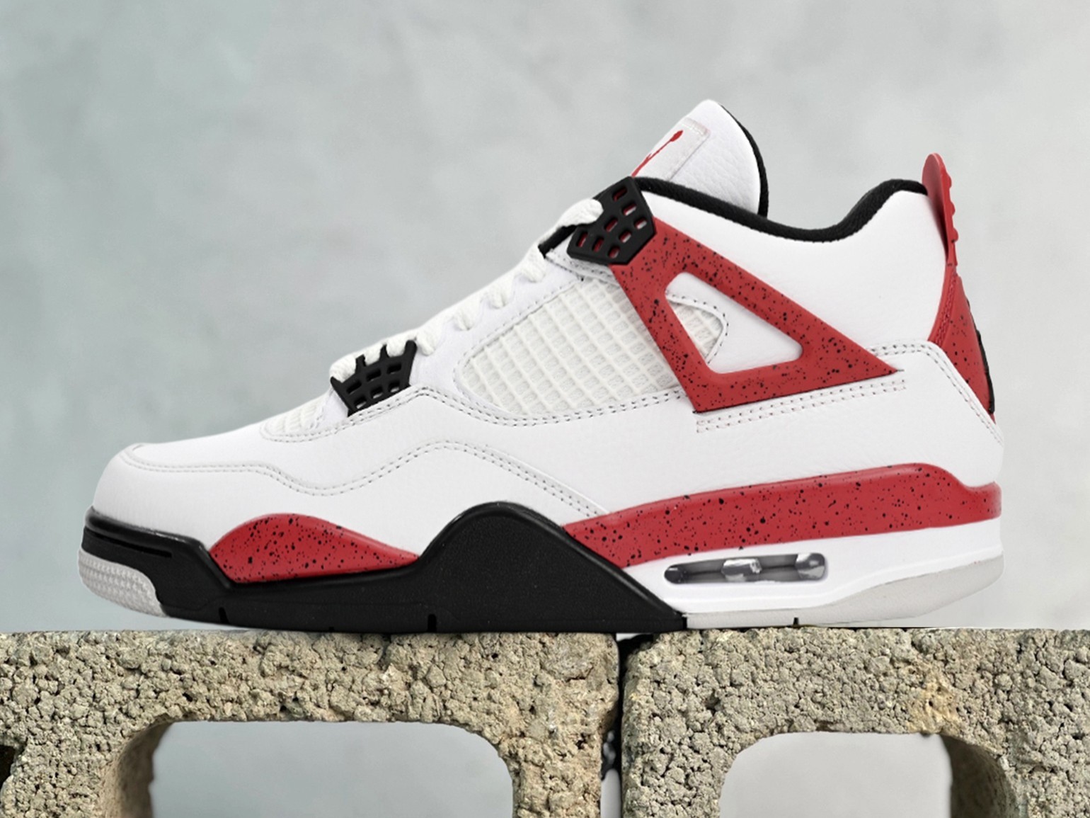 DS Retro Air Jordan 4 Retro ‘Red Cement’ White/Red/Black Men’s DH6927 161