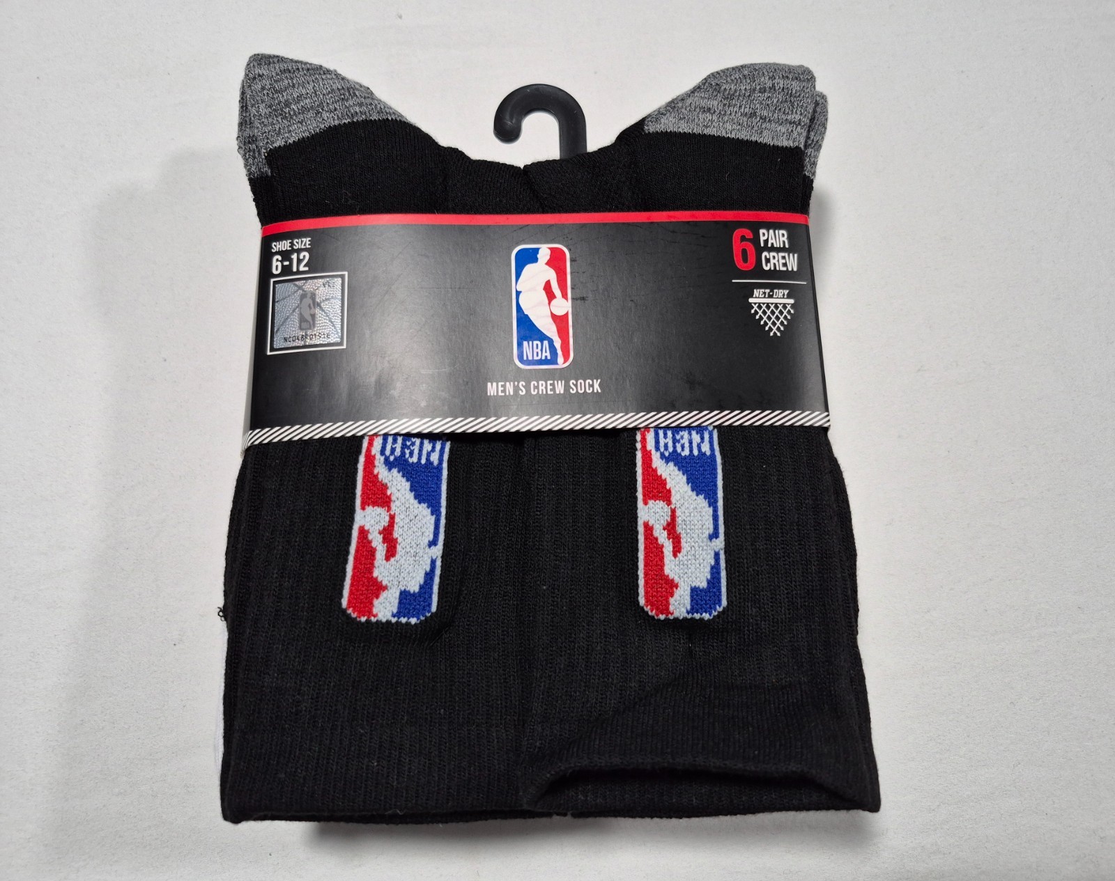 NBA Mens Crew Multi -Sports 6 Prs training sports Crew Socks – Official NBA