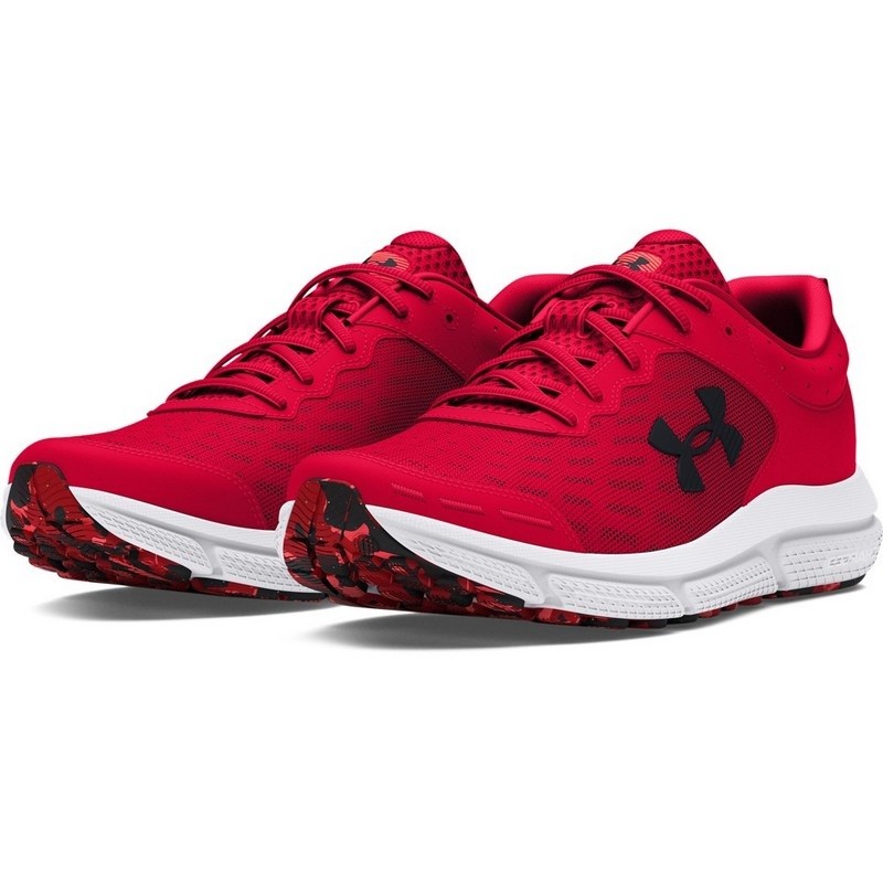Under Armour 3026175 Men’s UA Charged Assert 10 Running Shoes, Red, Size 7