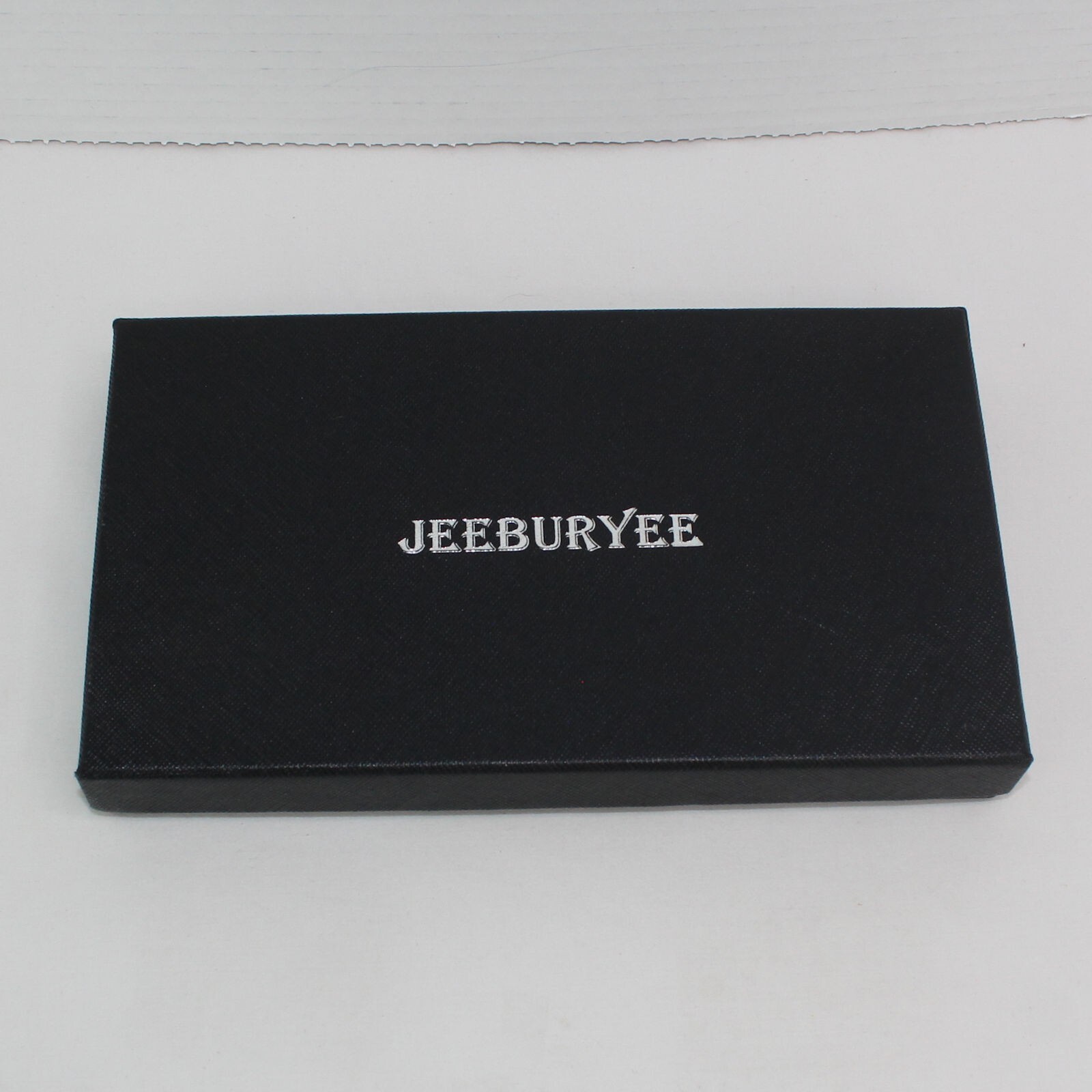 Jeeburyee Blue Oil Waxed Ladies Wallet 26 Card Slots Zipper Center NWOT in Box