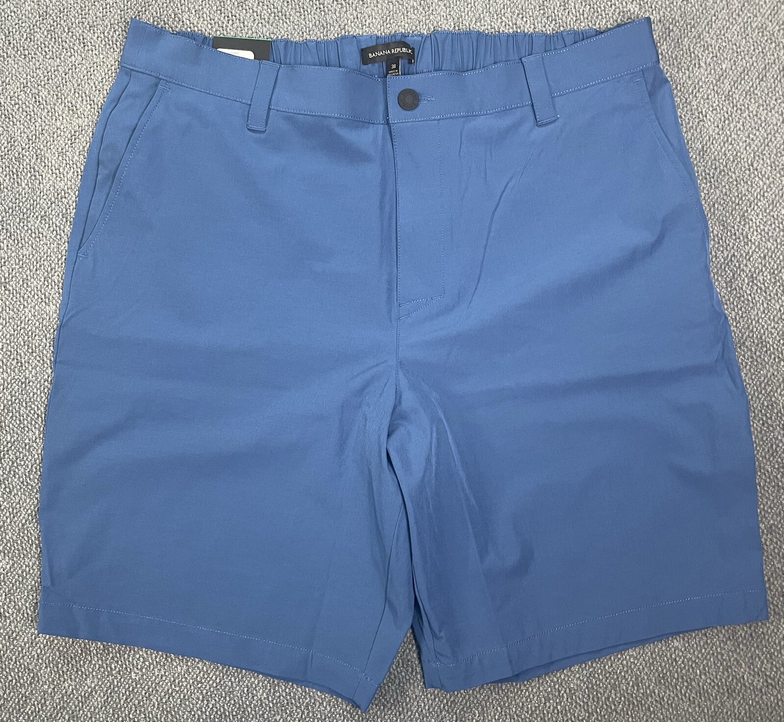 Banana Republic Men’s Comfort Flat Front Short Blue Black Gray NWT