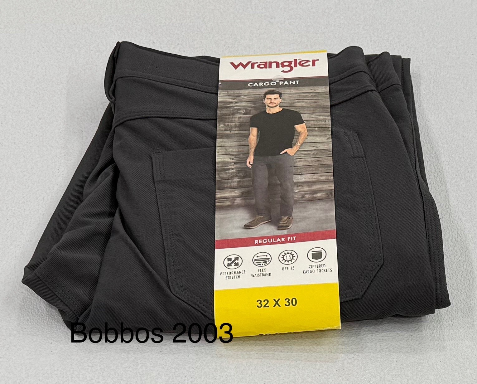 Wrangler Men’s Cargo Pants, Gray, Size 32X30