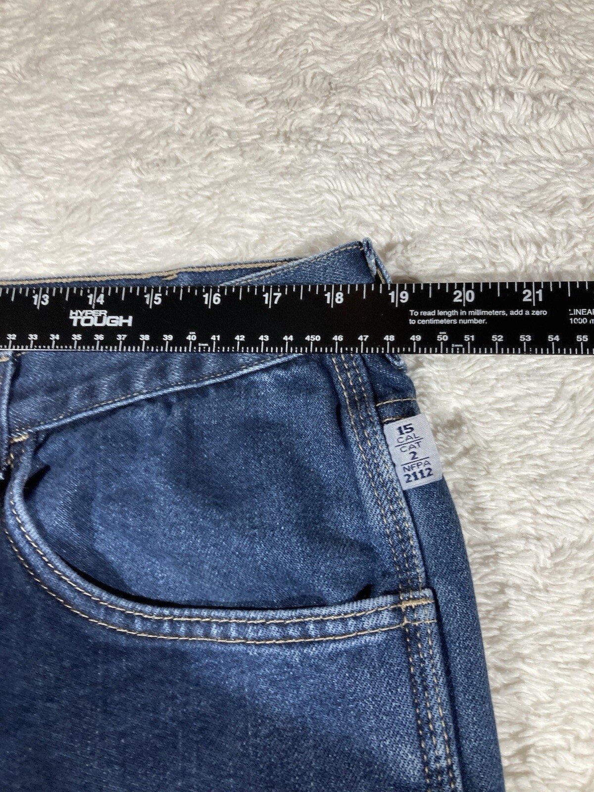 Tyndale FR Flame Resist Jeans Men Sz 38x30FRMC Relax Fit Carpenter F290T
