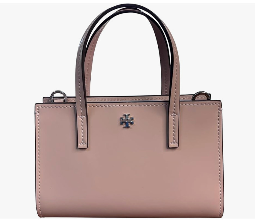 Tory Burch Blake Patent Mini Tote Soft Pink 7.75″x4.5″ w Detachable Strape