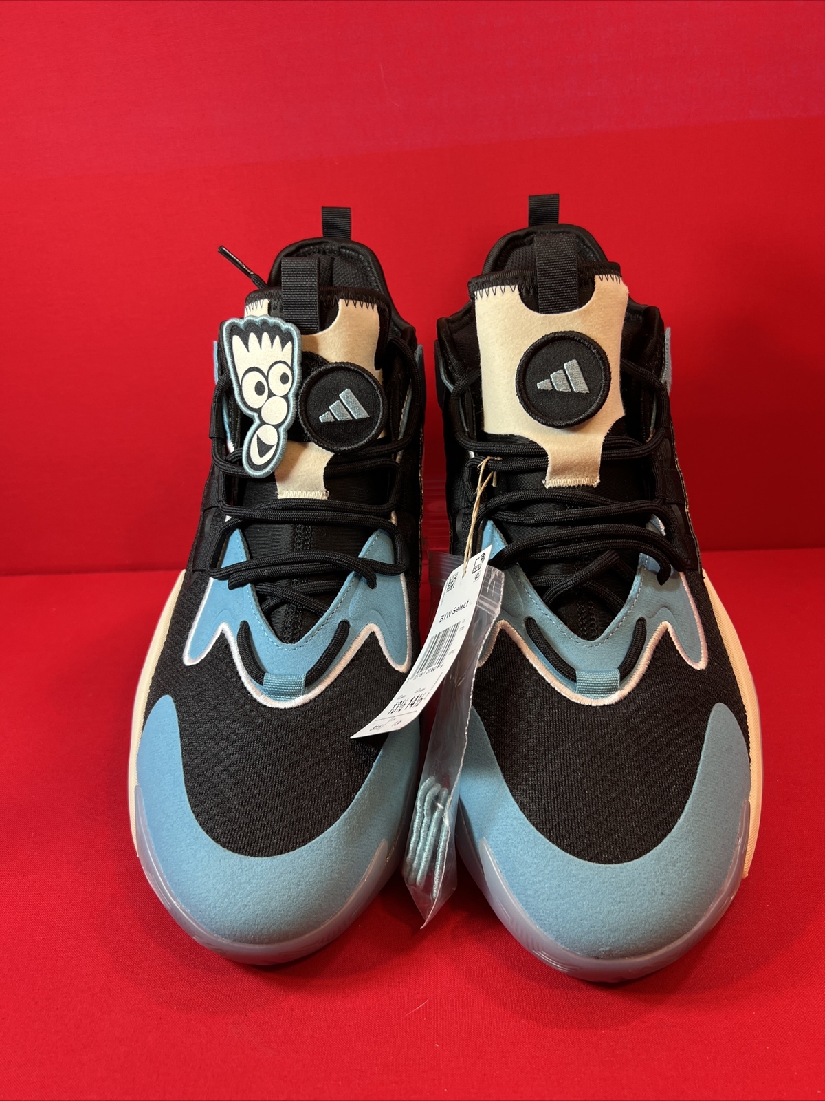 Size 13.5 – adidas BYW Select Black Preloved Blue