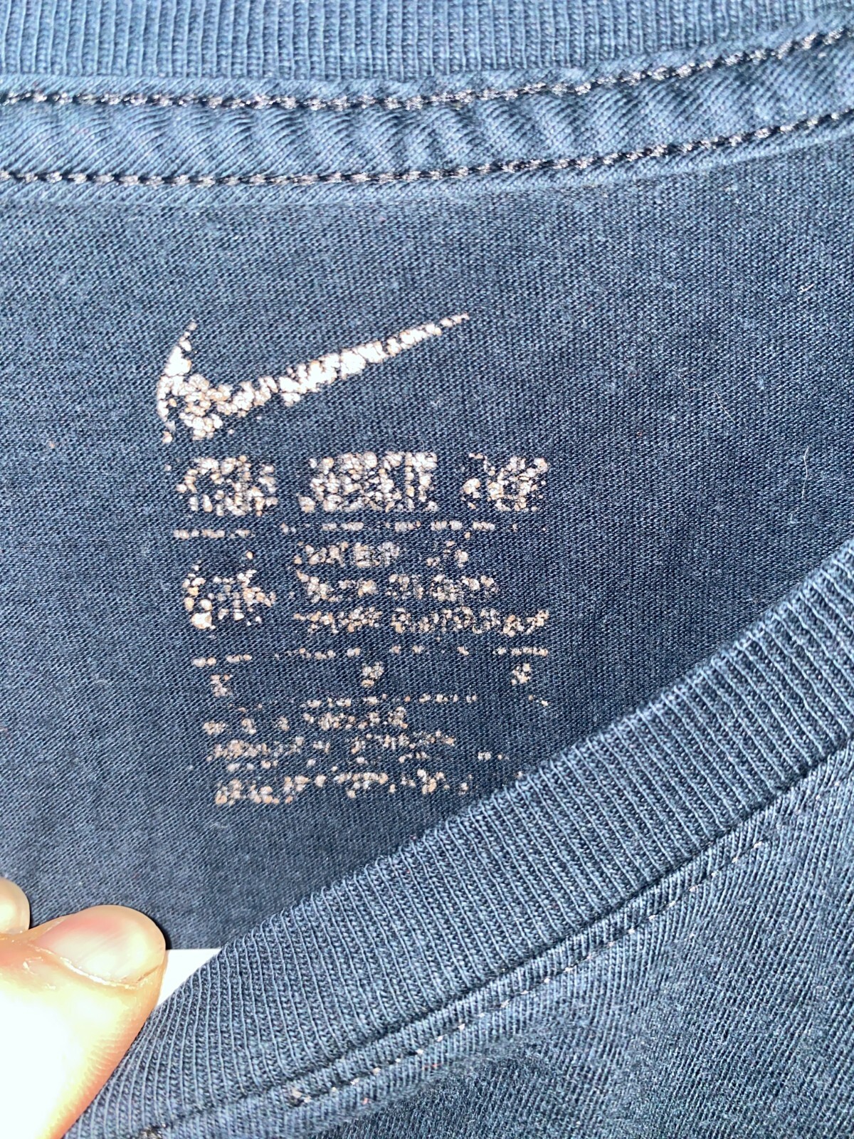 Nike Men’s sz M T-Shirt Logo Printed Athletic Active Short Sleeve Shirt Black