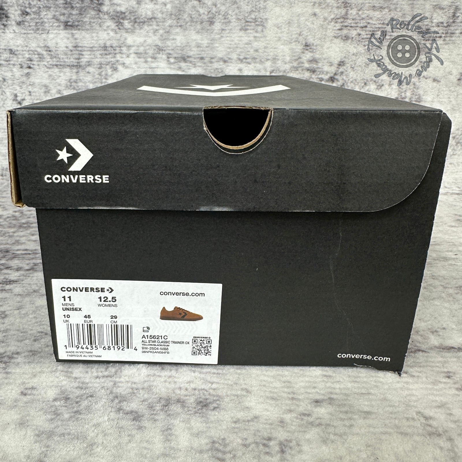 NIB Converse All Star Classic Trainer OX Men’s 11 Yellow/Black/Gum A15621C