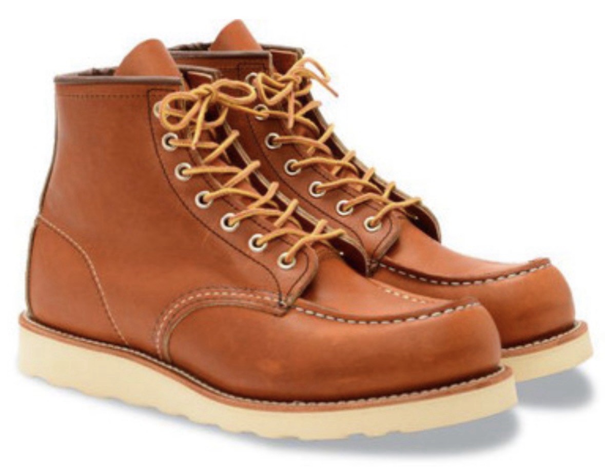 Red Wing 875 Moc Toe Lace-Up Ankle Boots / 6.5D / Oro Legacy