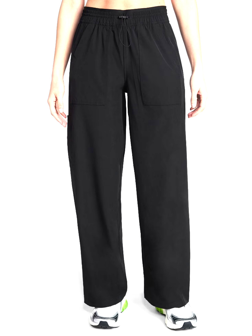 Avia FeatherStretch Black Soot Wide Leg Pull-On Pants | 4-Way Stretch L 12-14 L8