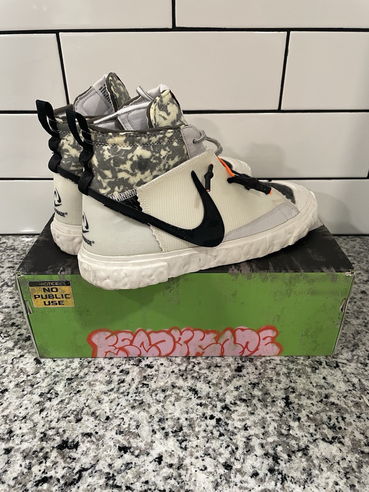Nike READYMADE x Blazer Mid Top White Camo Sneaker CZ3589-100 2021