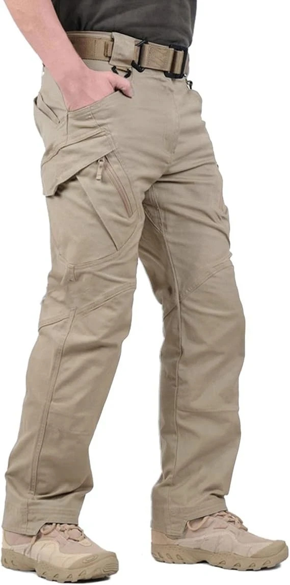Mens Cargo Pants Work Combat Pants Outdoor Hiking Waterproof Trousers Tactical
