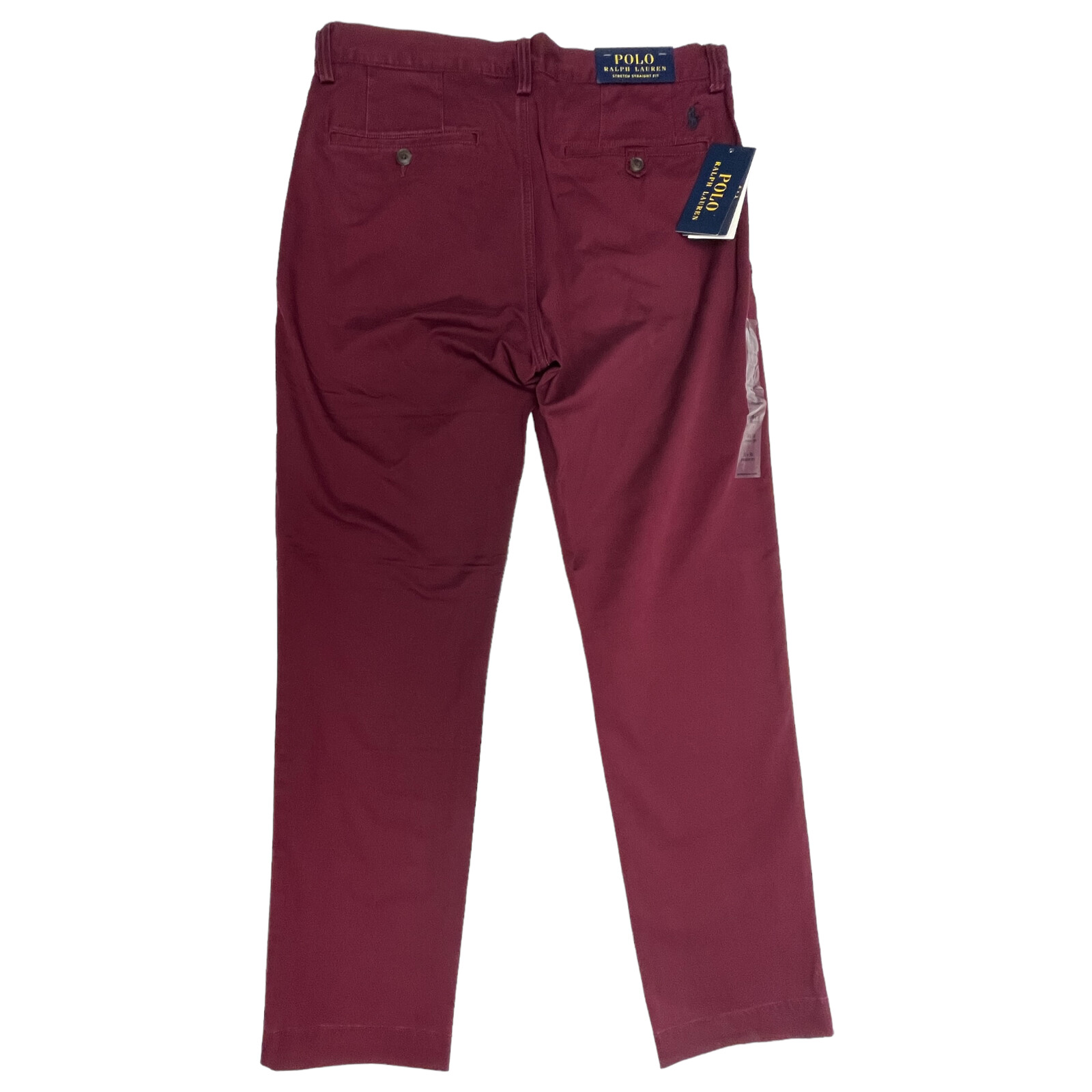 Polo Ralph Lauren Stretch Straight Fit Chino Pants Mens Red Maroon $98
