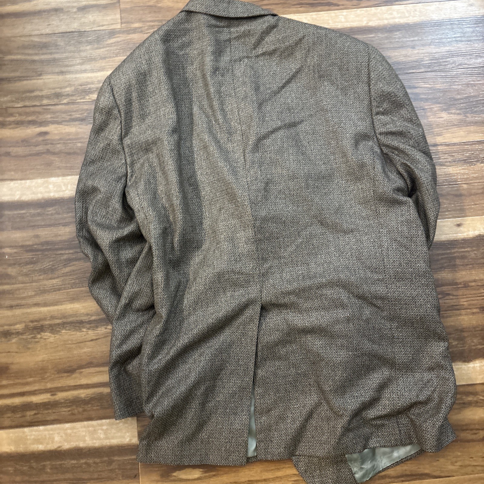 Hart Schaffner Marx Men’s Brown Suit Jacket Size 48L Made In USA