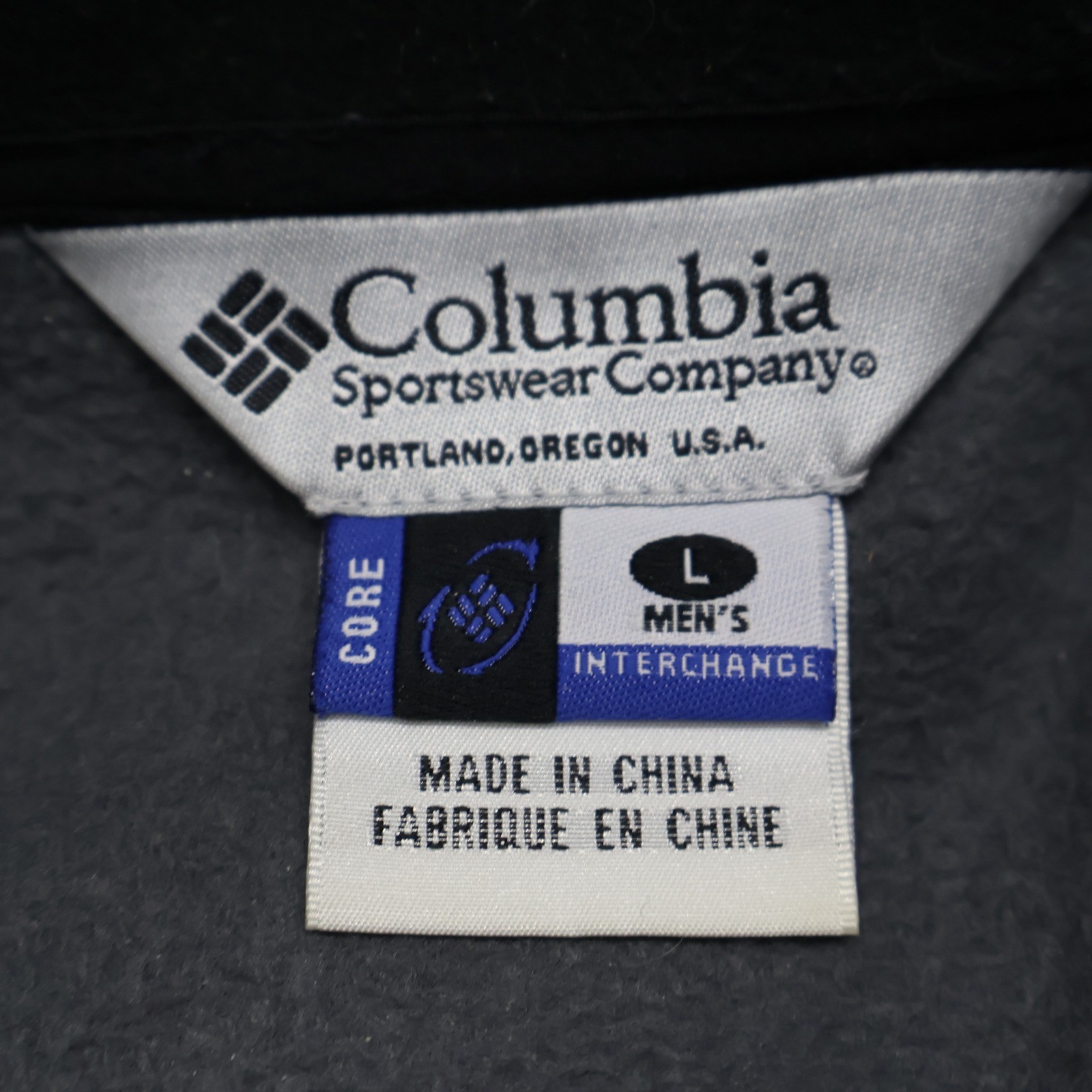 Columbia Jacket Mens Large Gray Waterproof Full Zip Removable Fleece Liner 3in1