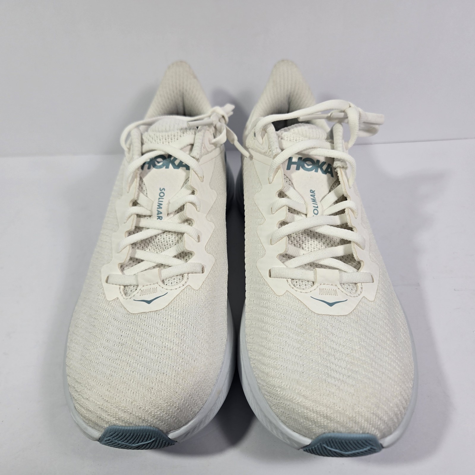 Hoka Solimar Womens 9.5B White Wistful Indigo Running Shoes 1123075 WTND