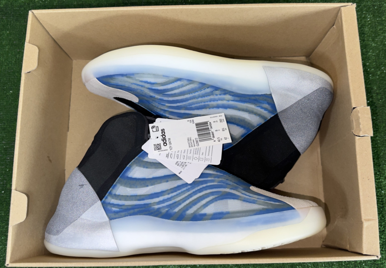 Adidas Yeezy Quantum Frozen GZ8872 Size US 8.5 UK8 EUR42 Blue mens Sneakers