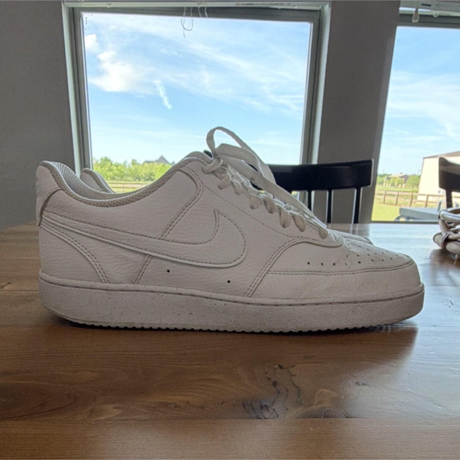 Nike Court Vision Next Nature Triple White Low Top Men’s Sneaker DH2987-100