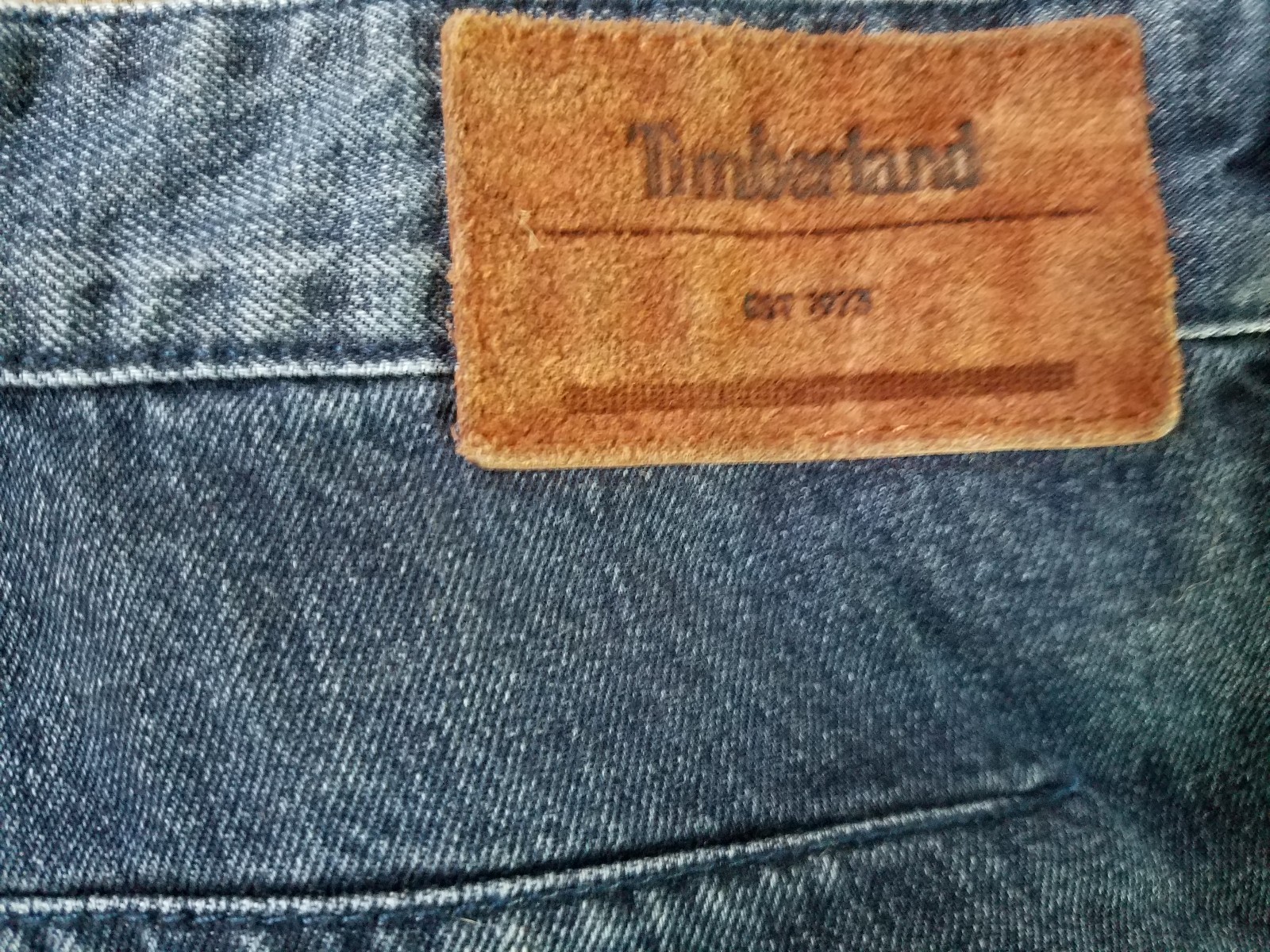 Timberland Jeans Size 36 x 30 Straight Cordura Fabric Reinforced stitching
