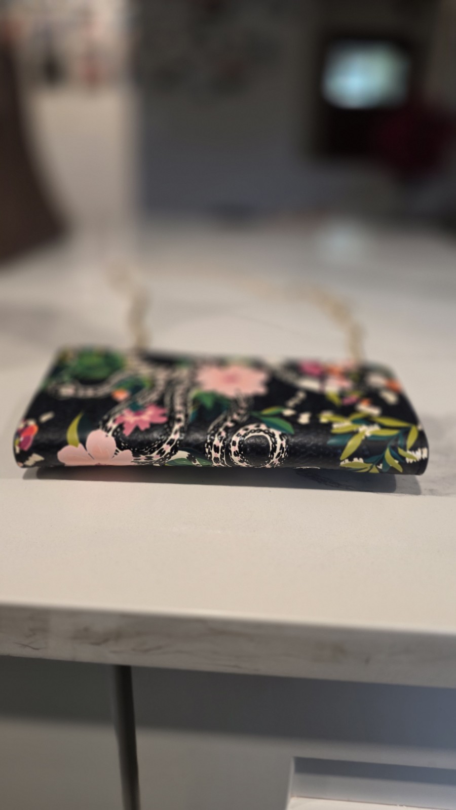 Kate Spade Sammy Snake Flap Chain Crossbody Bag