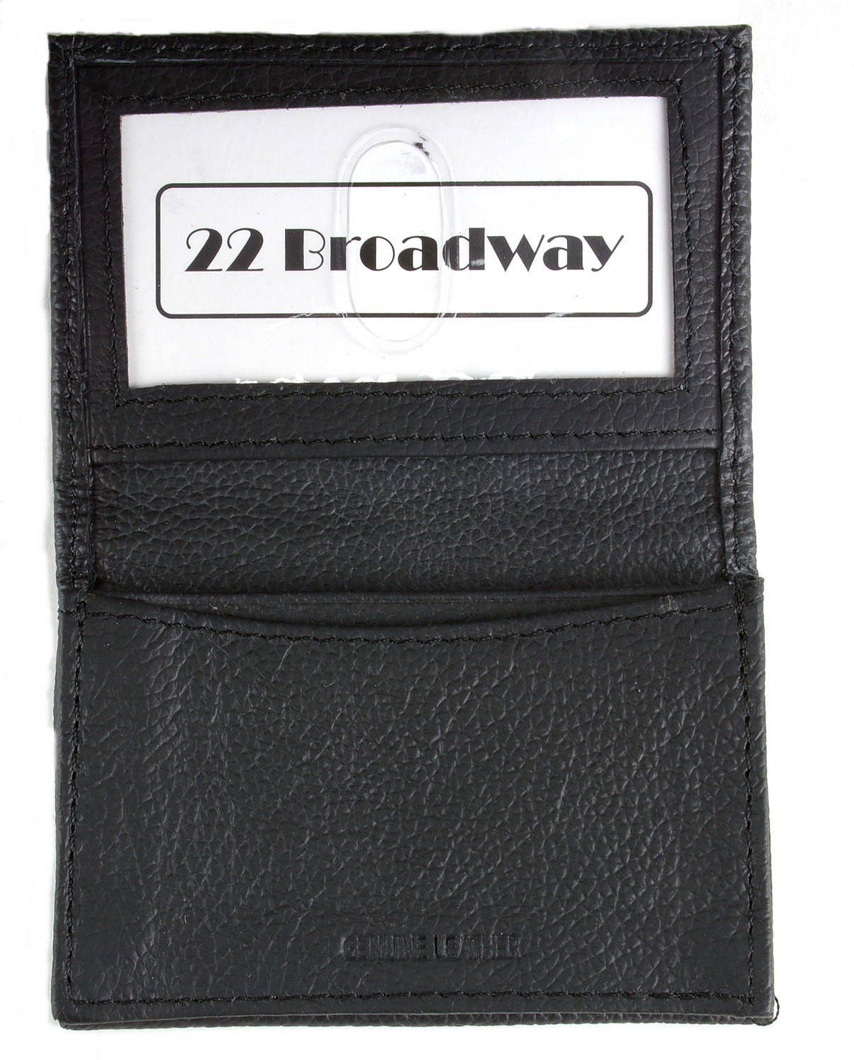 Leather Wallet Expandable Card Case Front Pocket Thin Slim ID Window Credit Card