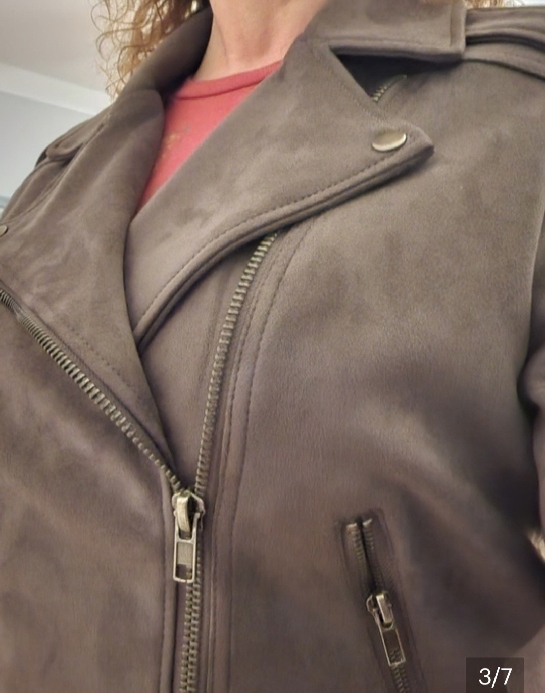 Philosophy Grey/Taupe Suede Jacket