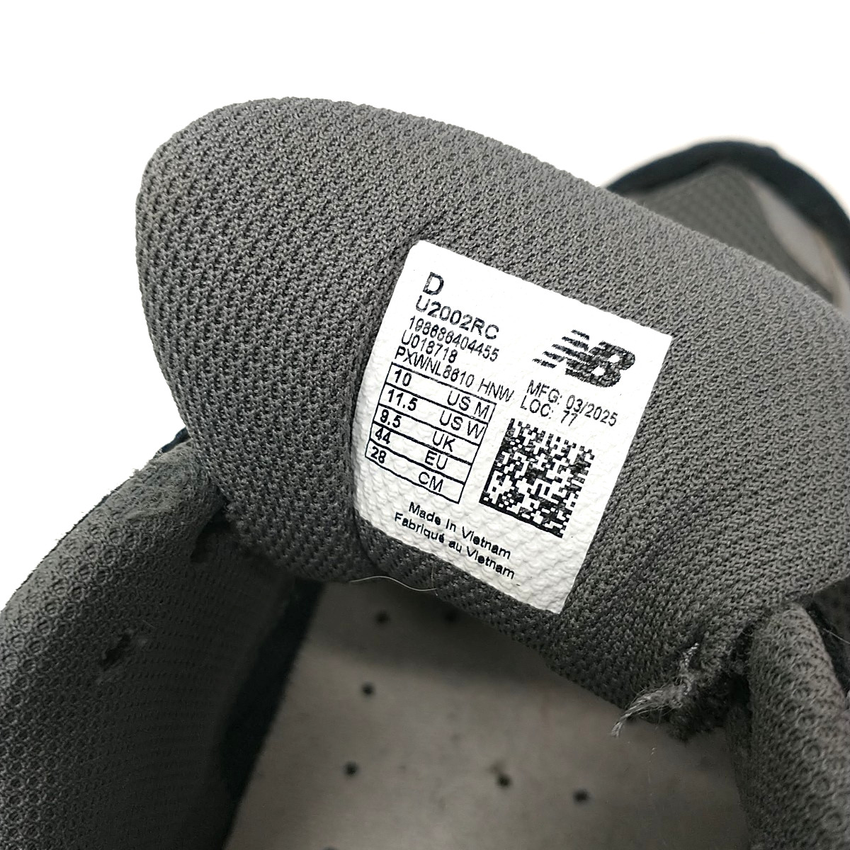 New Balance 2002R Mens size 10 M Slate Grey Black Silver NICE!