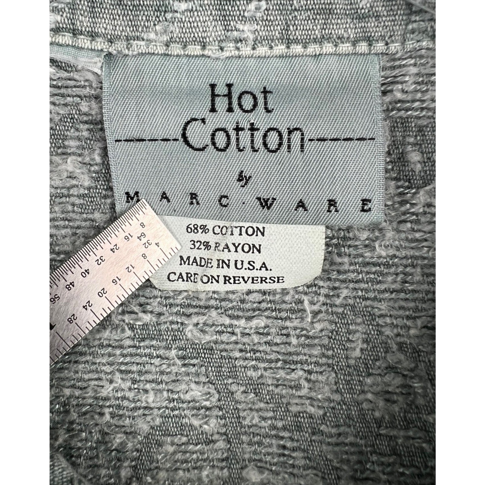 Hot Cotton Marc Ware Jacket Womens Small Embroidered Quilted Button Front