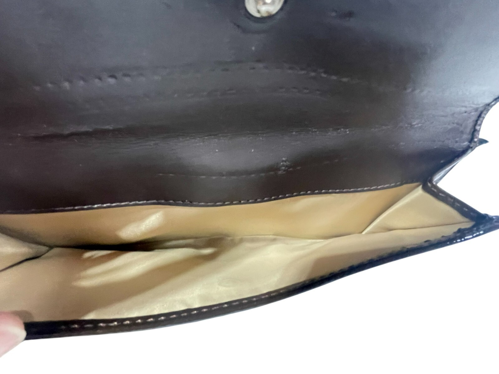 Vintage Coach Wallet C Logo Monogram Large Wallet twist lock front/ snap back