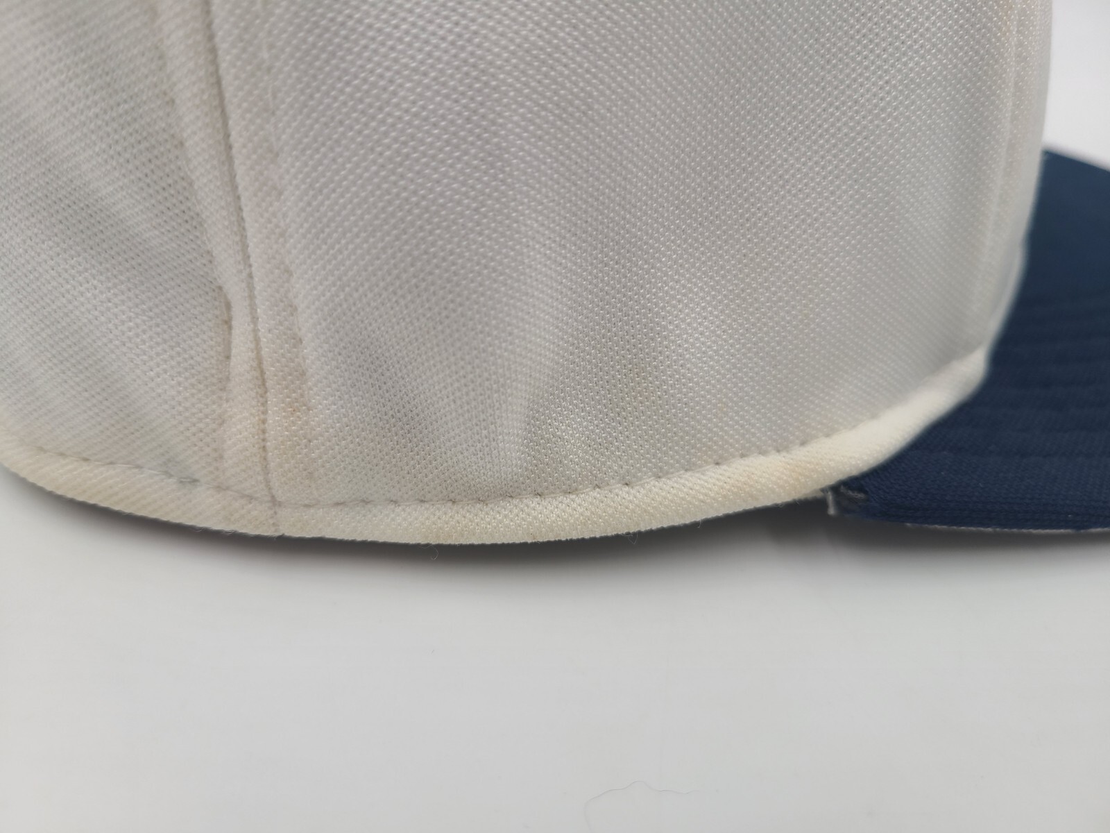 Northeastern High School Eagles The Game Pro Flex Fitted S Hat Cap White Blue