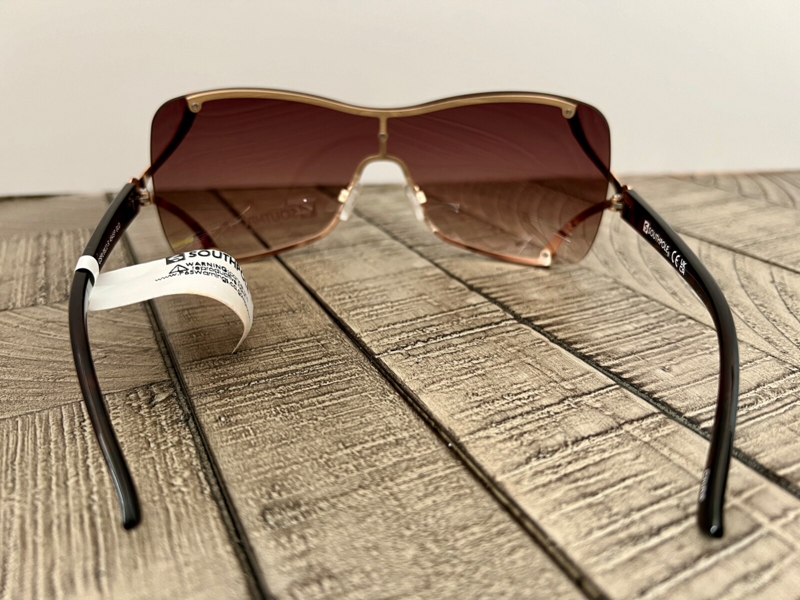 SOUTHPOLE Designer shield Sunglasses 454SP-GOLD