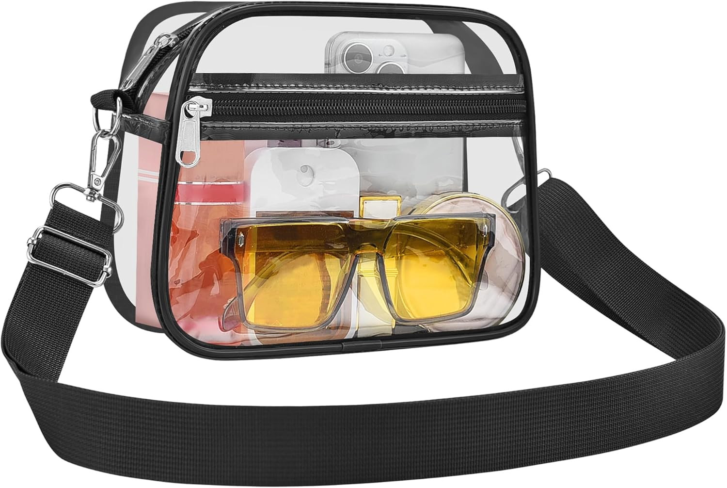 Clear Bag for Stadium Events Clear Sports Fan Handbags Purses with Adjustbale St