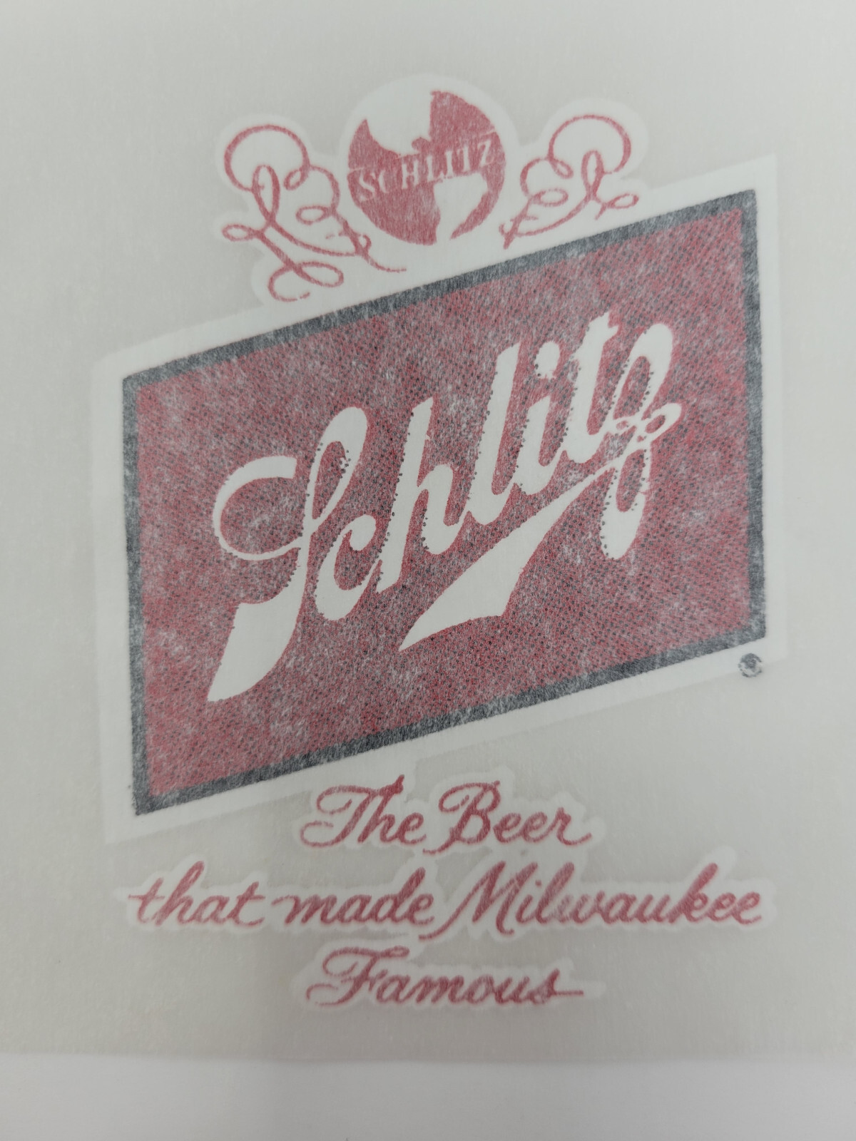 Schlitz Beer Iron-On T-Shirt Transfer 2.5×3.5 in. Vintage – NEW