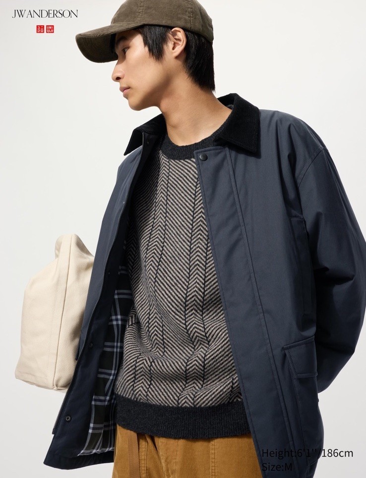 Uniqlo x JW Anderson Pufftech Utility Jacket Navy Puff Tech Size L