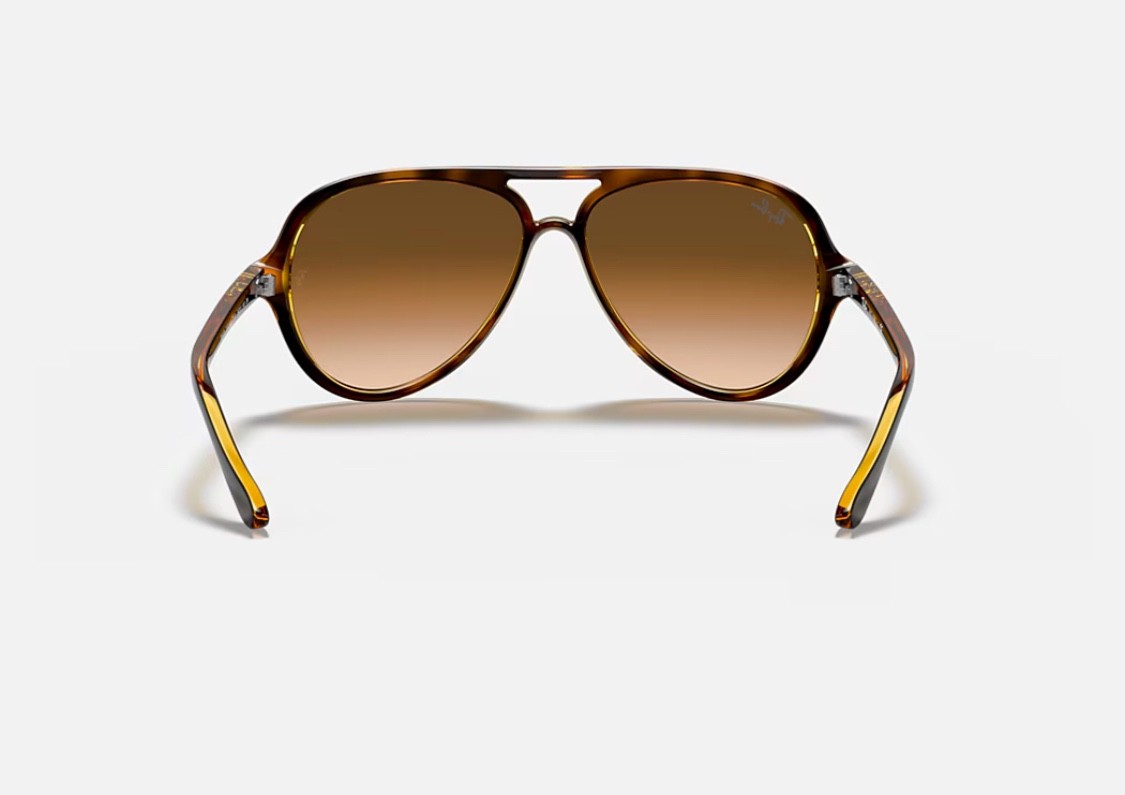 New Ray-Ban Cats 5000 Classic Light Havana Light Brown Gradient 59 mm Sunglasses