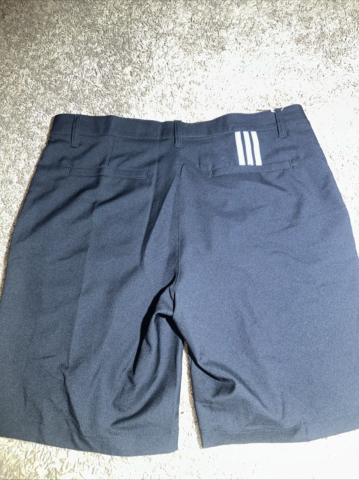 NEW Men’s Adidas Size 38 Black Flat Front Golf Shorts 9″ Inseam