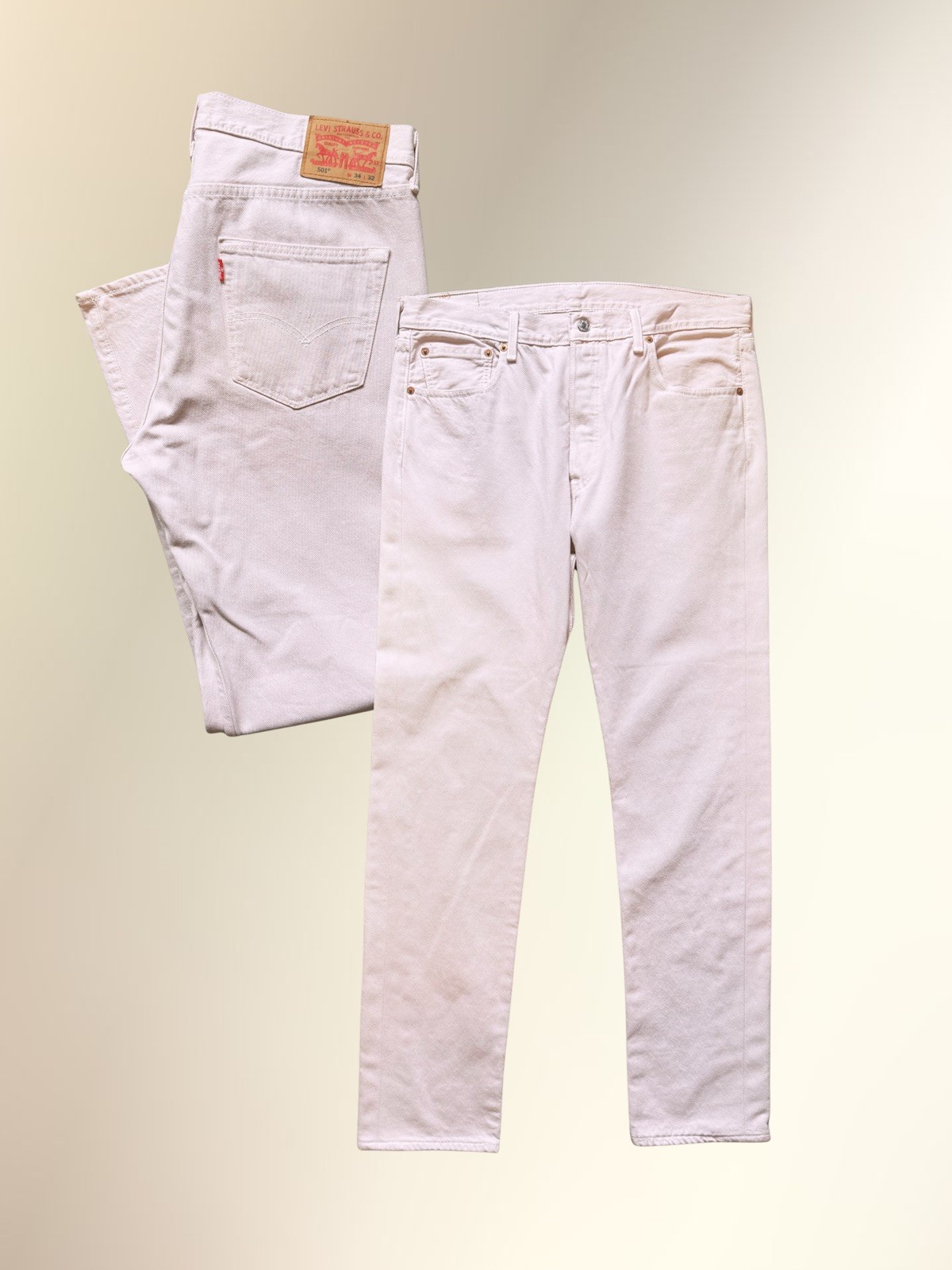 Levi’s 501 High Waisted Denim Jeans Made in Mexico 100% Cotton Color: Light Pink
